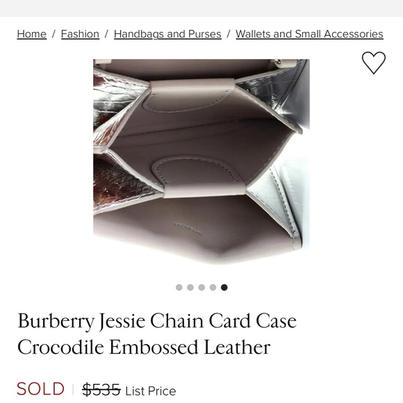 Burberry Wristlet
•   Silver
•   Animal Print
•   Silver-Tone - Picture 6 of 8